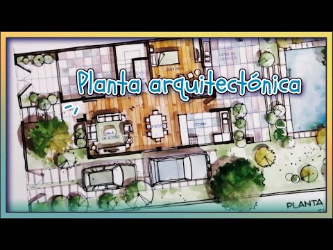 Planos arquitectónicos a mano en color: ¡diseños únicos y personalizados!